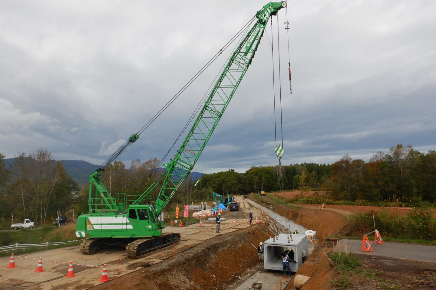 幌加内地区　幌加内幹線用水路東1線工区工事